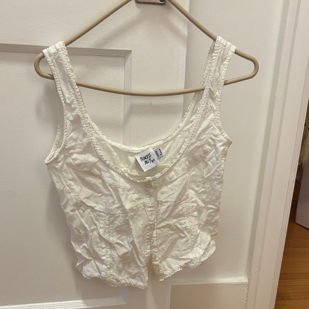 Princess Polly button up white top